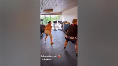 Georgina Rodriguez shows off her spectacular twerking skills.